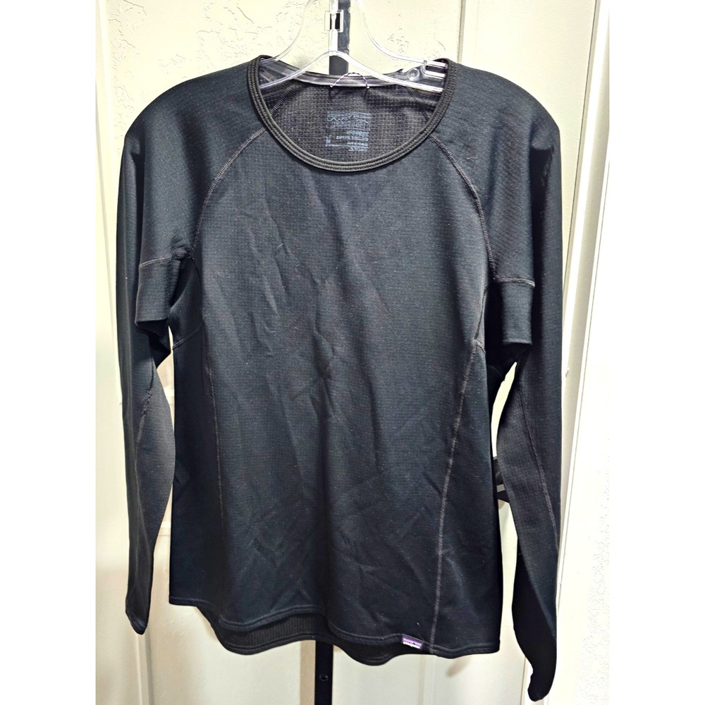 Patagonia Women's M Capilene Midweight Base Layer Long Sleeve Gray Polartec